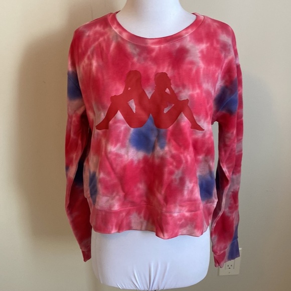 Kappa Authentic Galz Cropped Tie Dye Sweatshirt - Picture 3 of 10